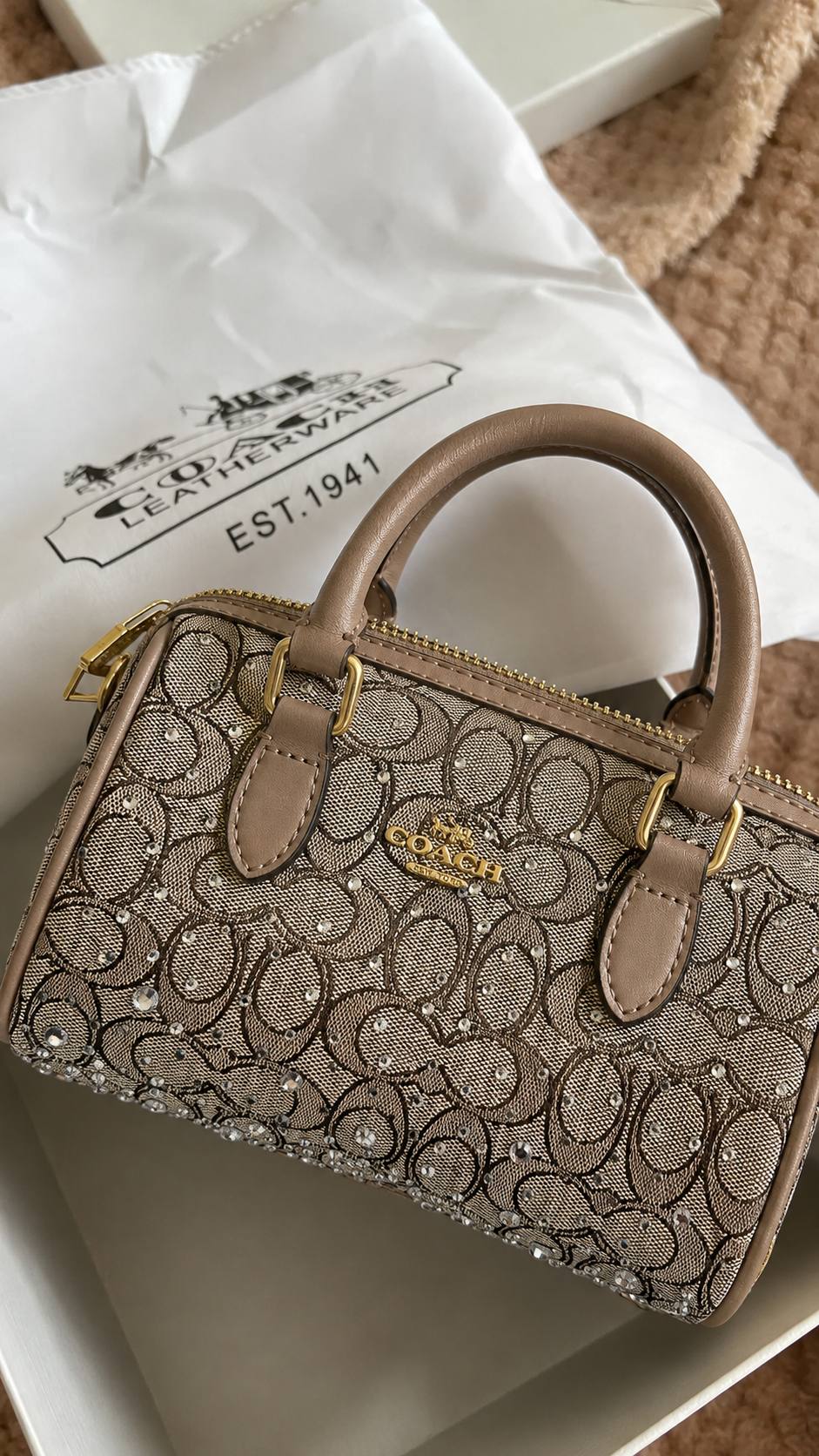Sac bandoulière Coach Crystal – Lien Hacoo · photo 5