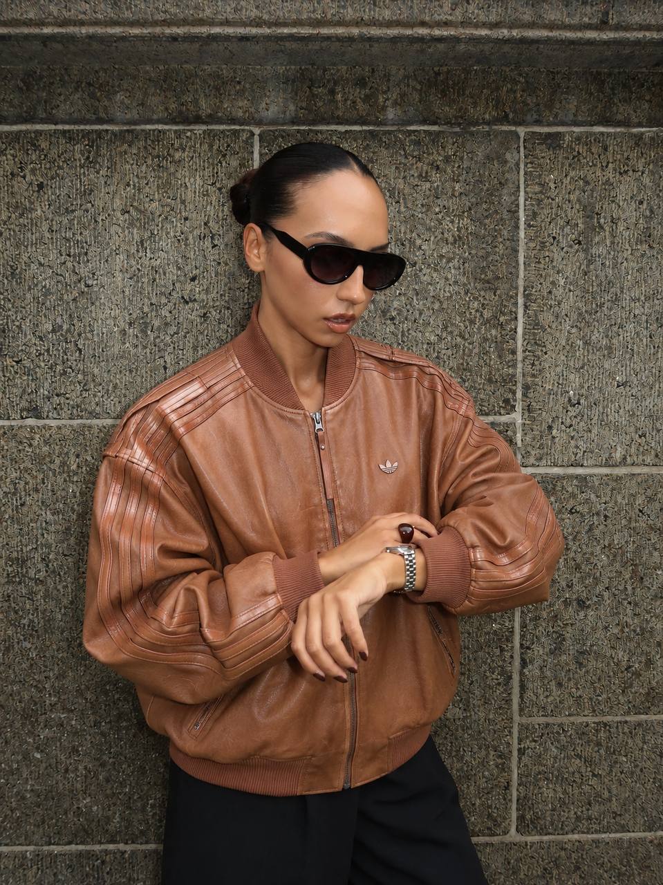 Adidas Leather Jacke – Hacoo-Link · Foto 3
