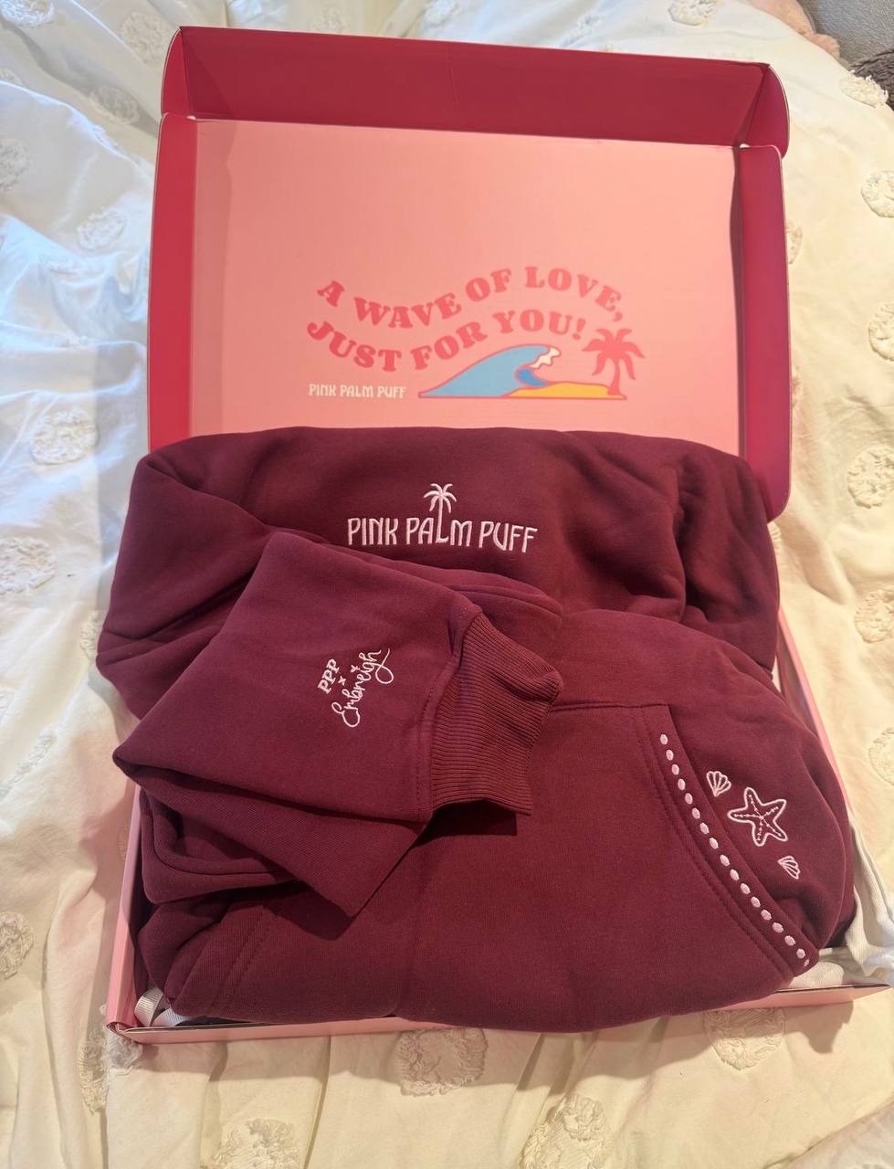 Pink Palm Puff hoodie – Hacoo link · photo 5