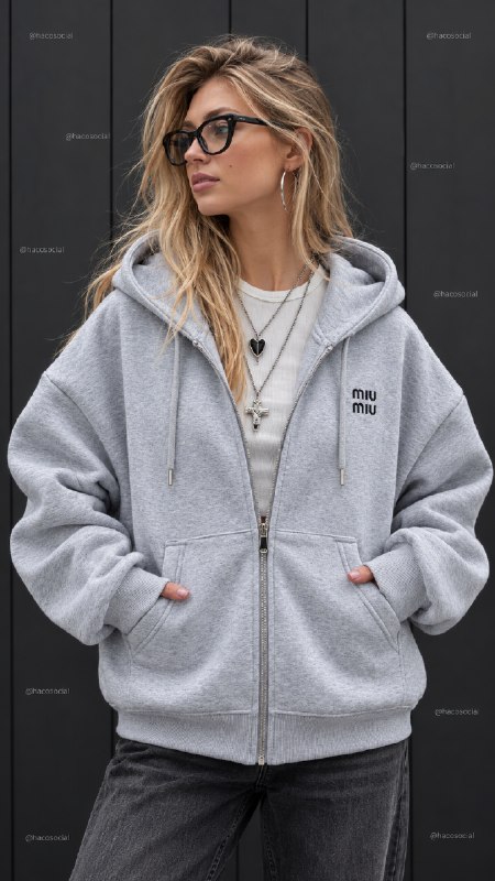 Sweat com capuz Miu Miu – Link da Hacoo · foto 2