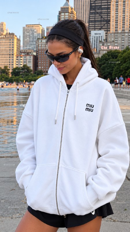 Sweat com capuz Miu Miu – Link da Hacoo · foto 4